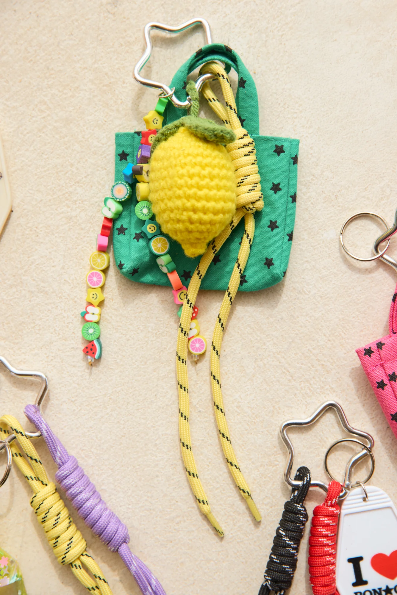 Porte-clés - Grigri Cabas Citron