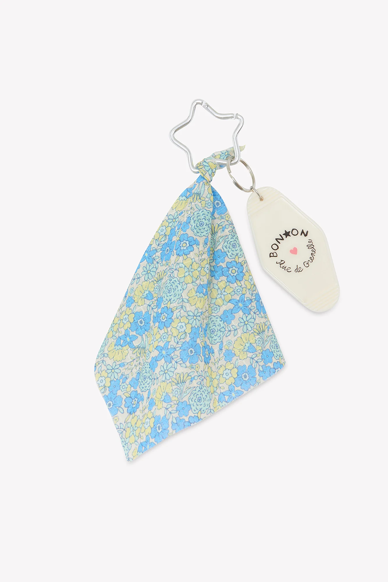 Porte-clés - Fleur Vintage Bleu - Image 2