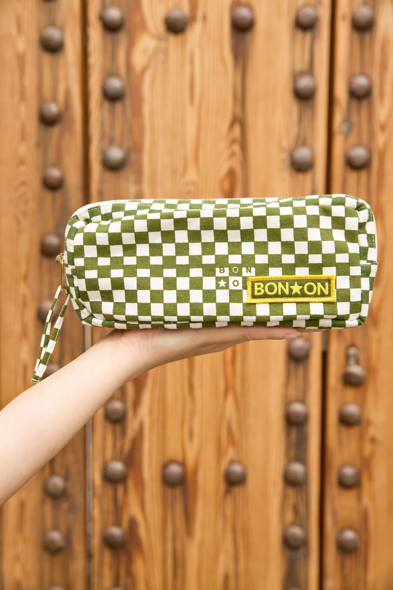 Trousse - Damier Vert