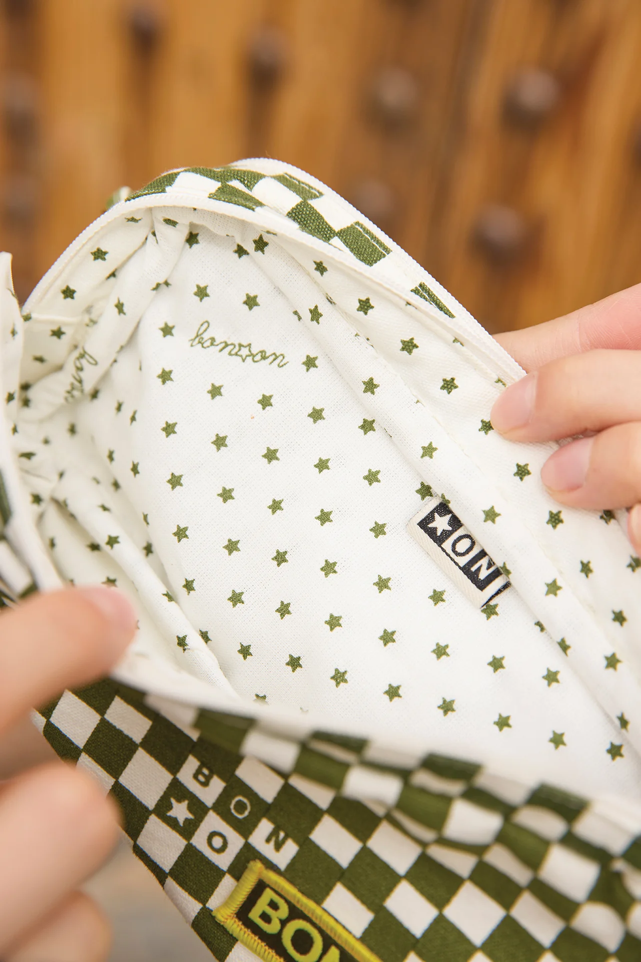 Trousse - Damier Vert - Image 3