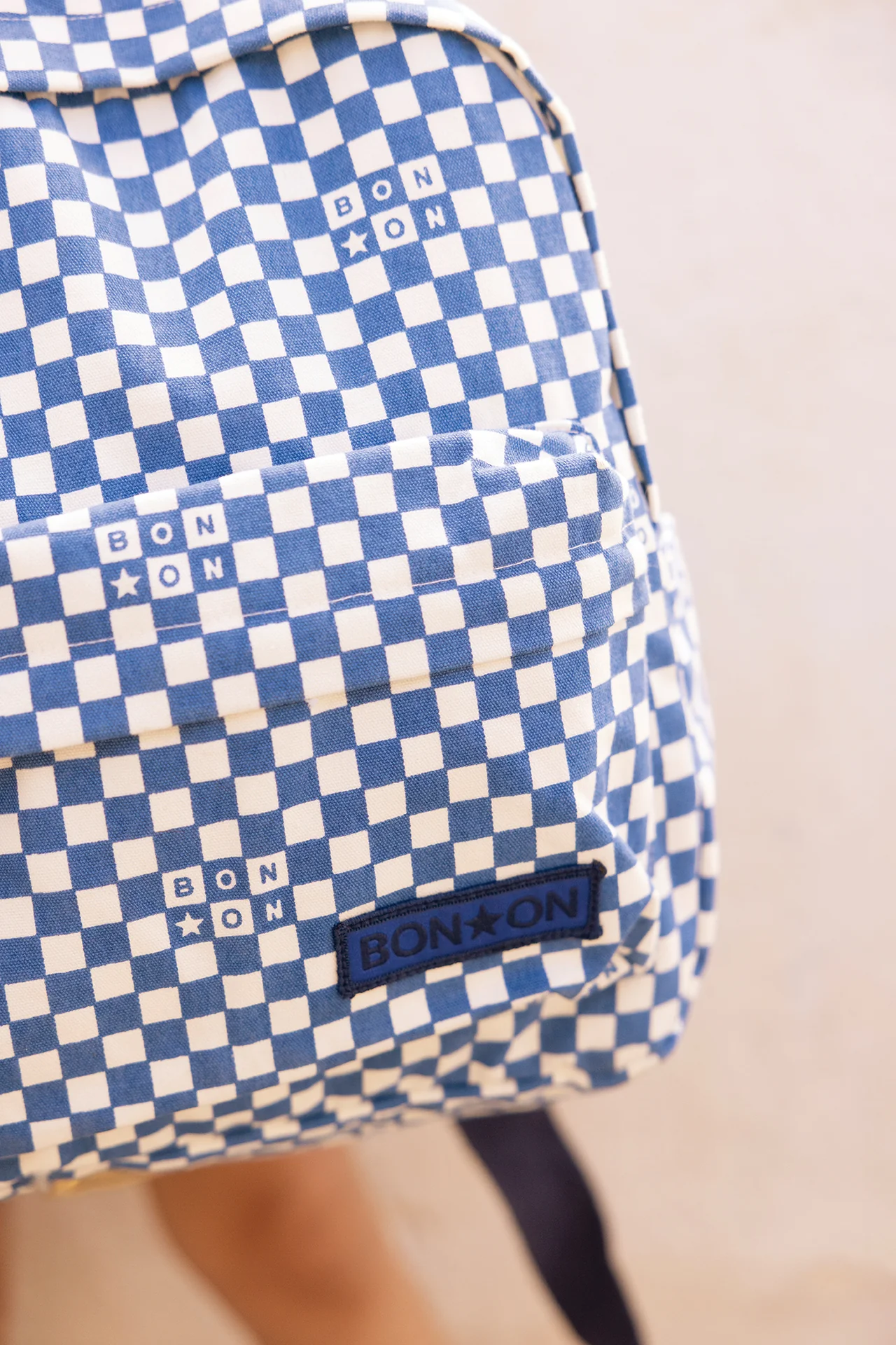 Sac à dos - Damier Bleu - Image 3