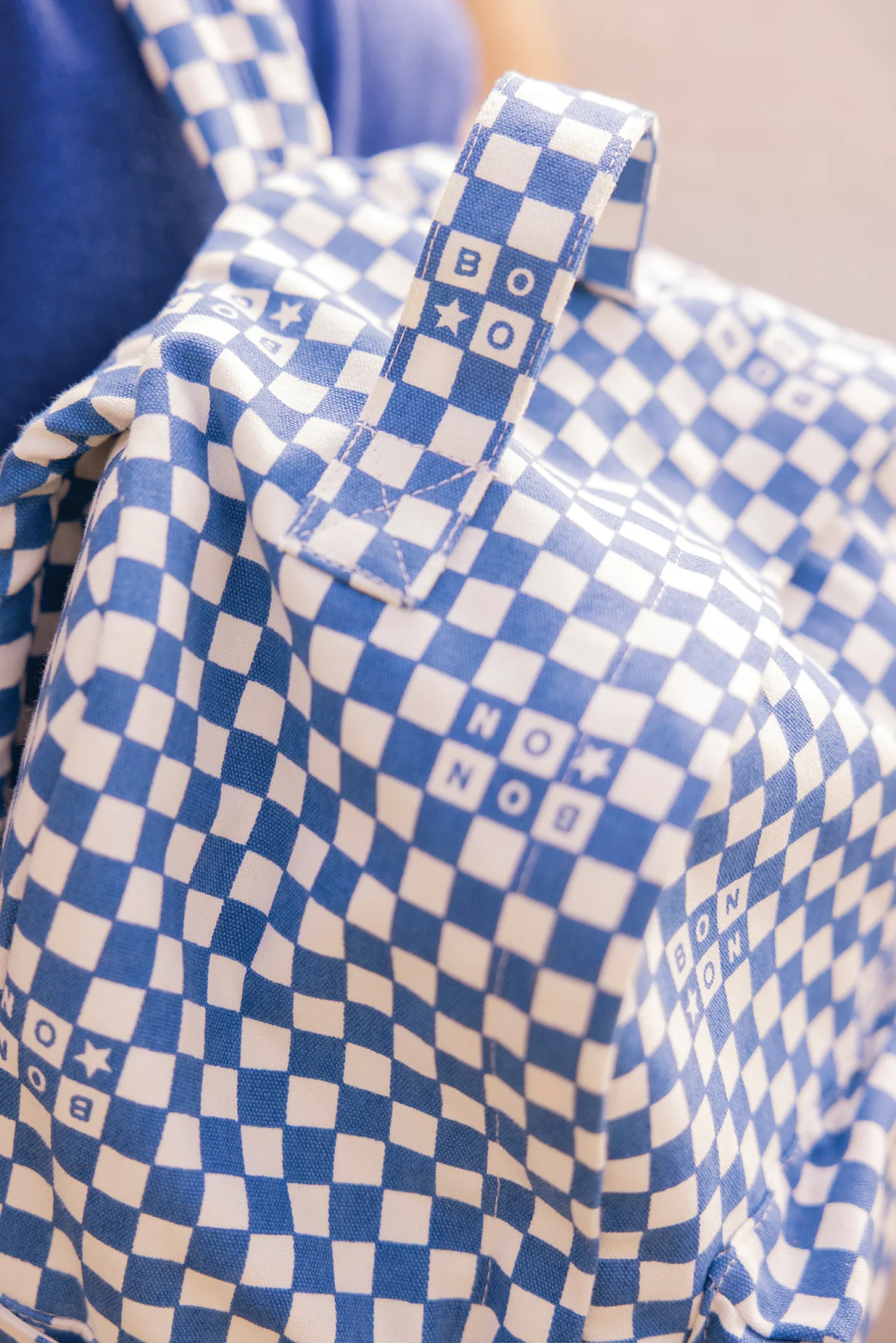 Sac à dos - Damier Bleu - Image 5