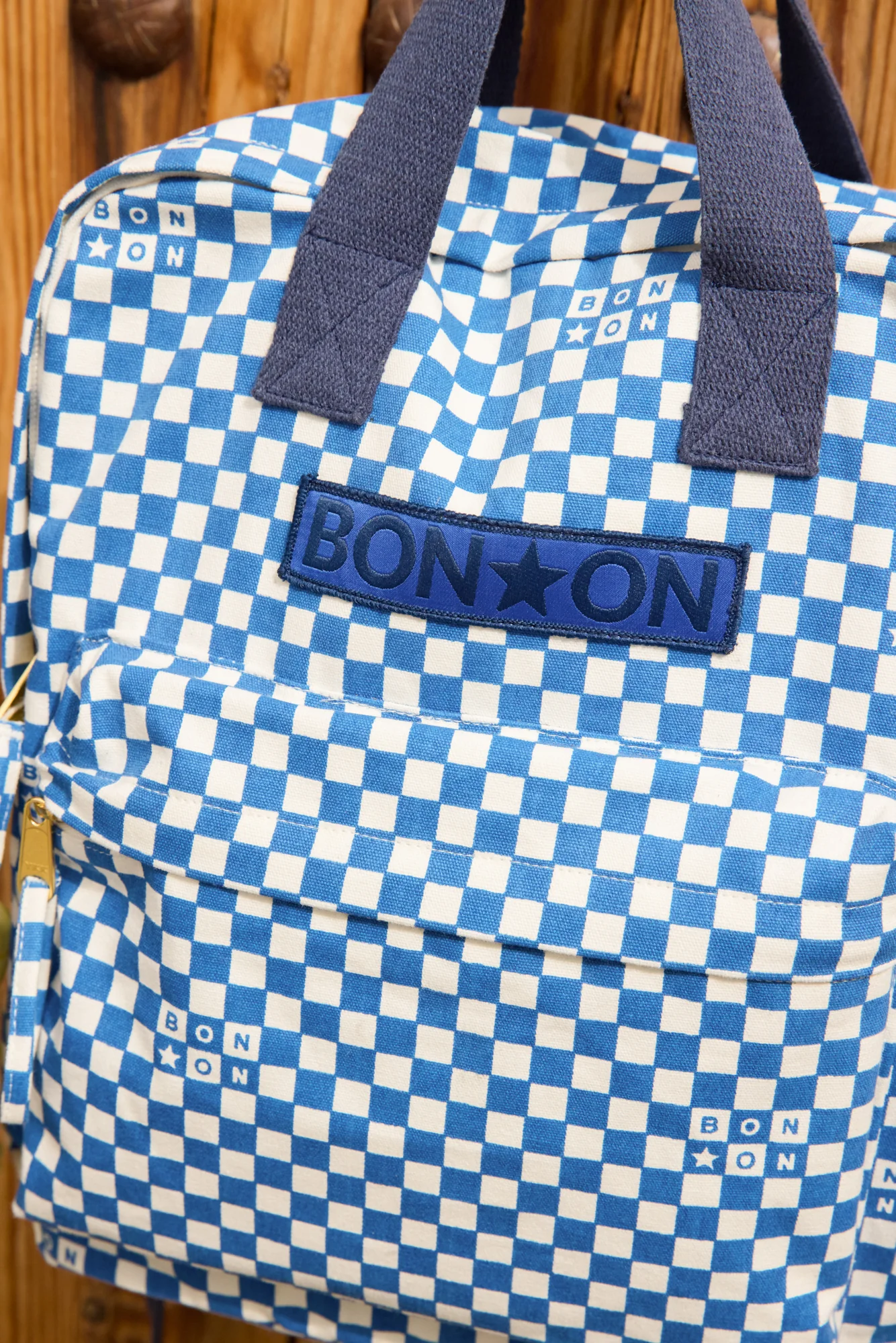Sac à dos - Damier Bleu - Image 3
