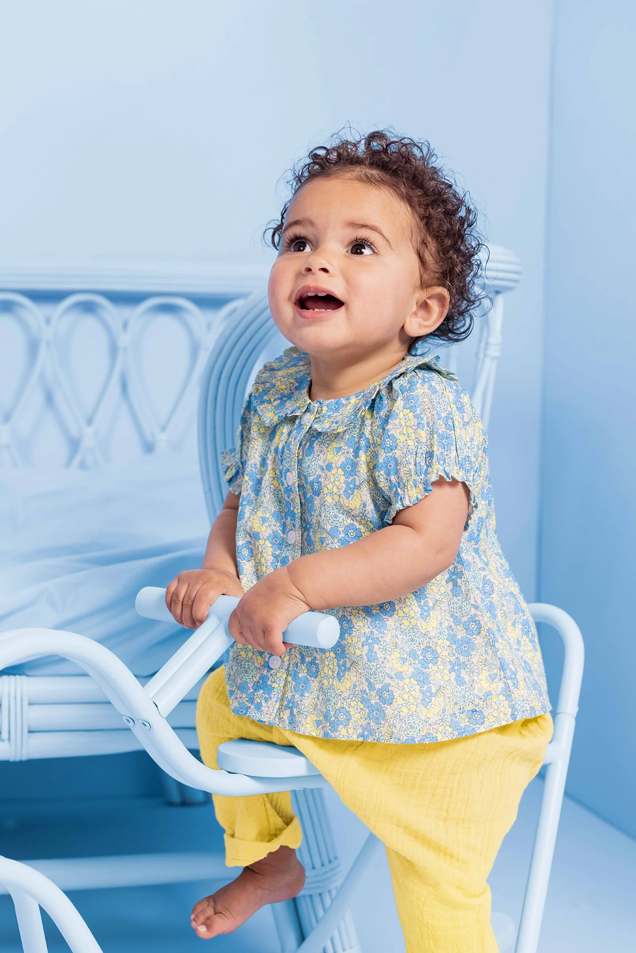 Chemise - Aria Fleurs Vintage Bleu