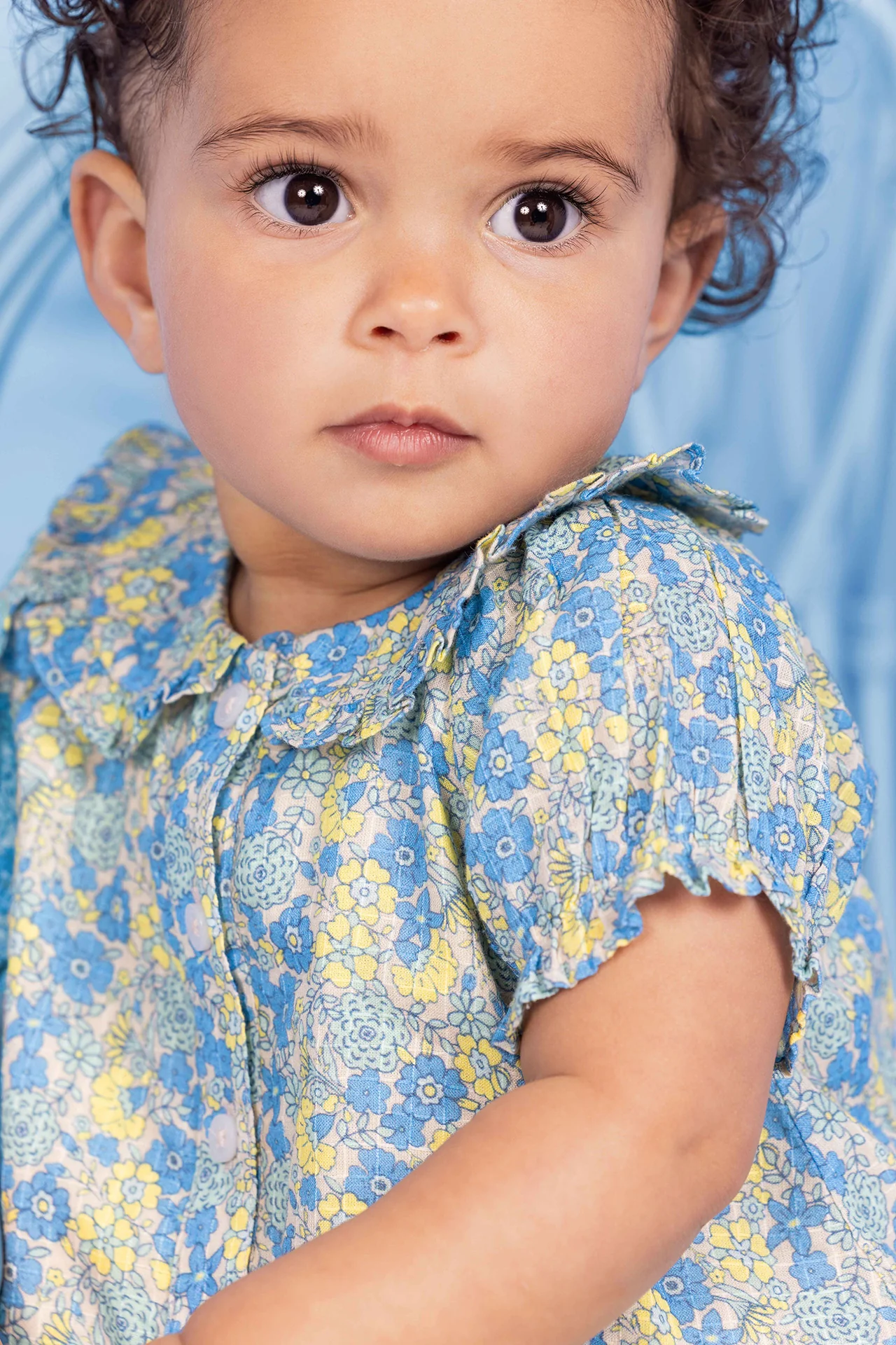 Chemise - Aria Fleurs Vintage Bleu - Image 2