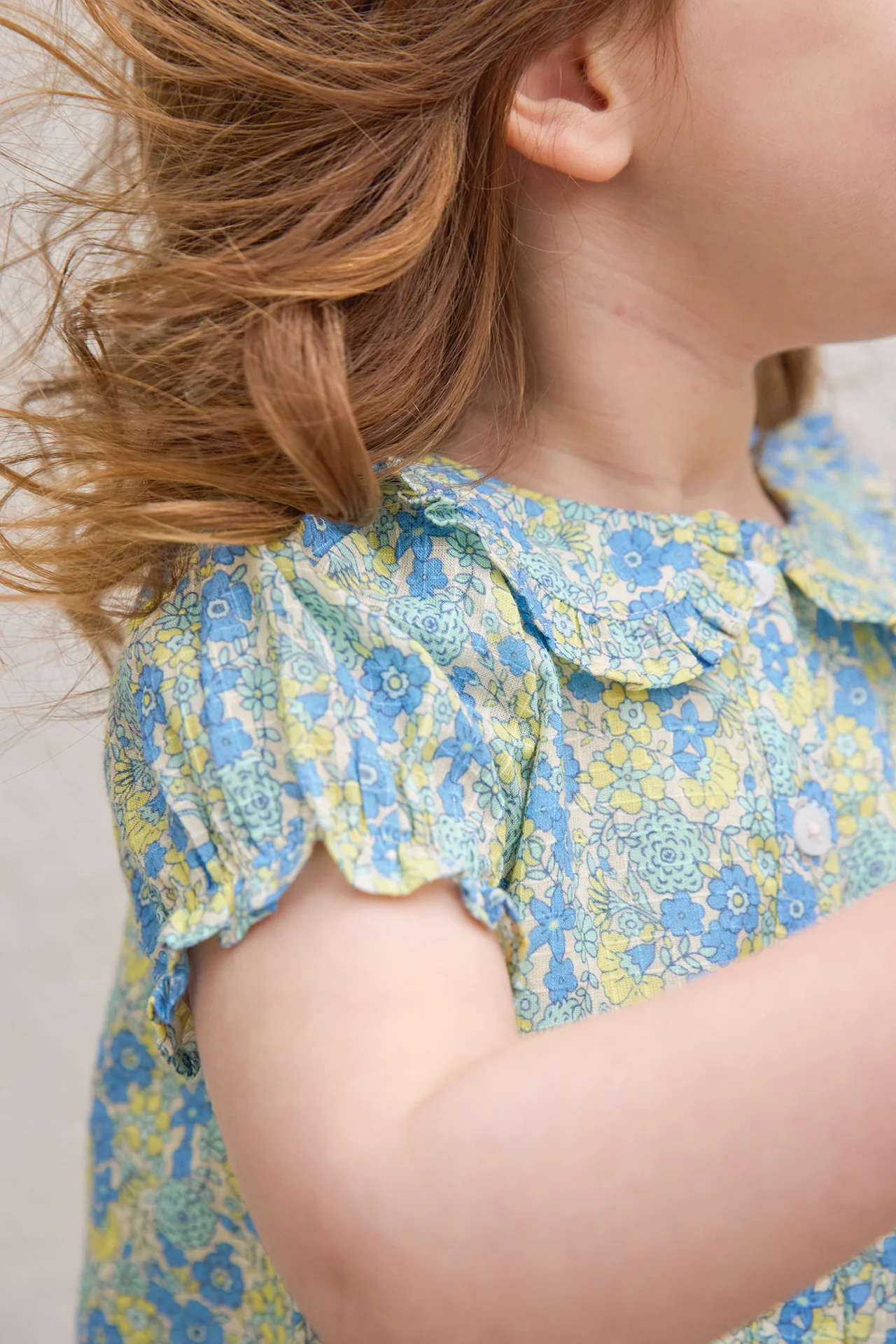 Chemise - Aria Fleurs Vintage Bleu - Image 5