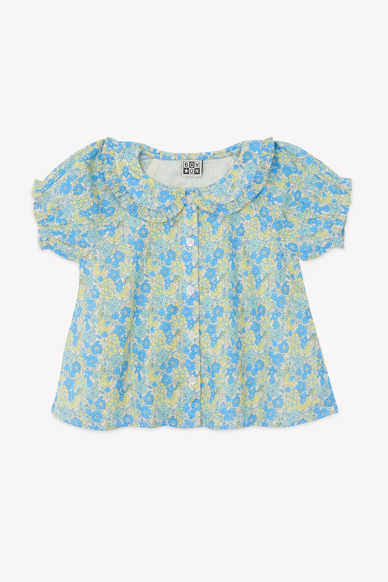 Chemise - Aria Fleurs Vintage Bleu - Image 7