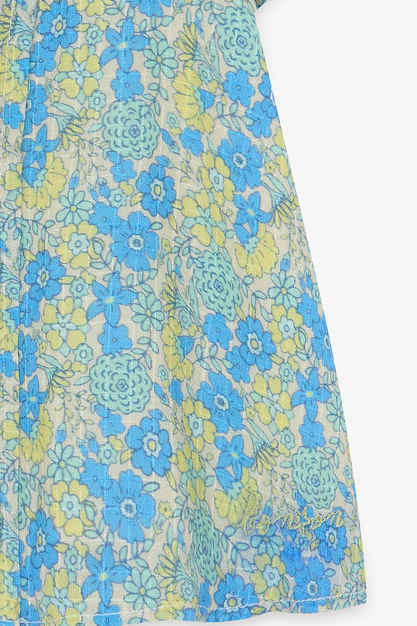 Blouse - Nancy Fleurs Vintage Bleu - Image 8