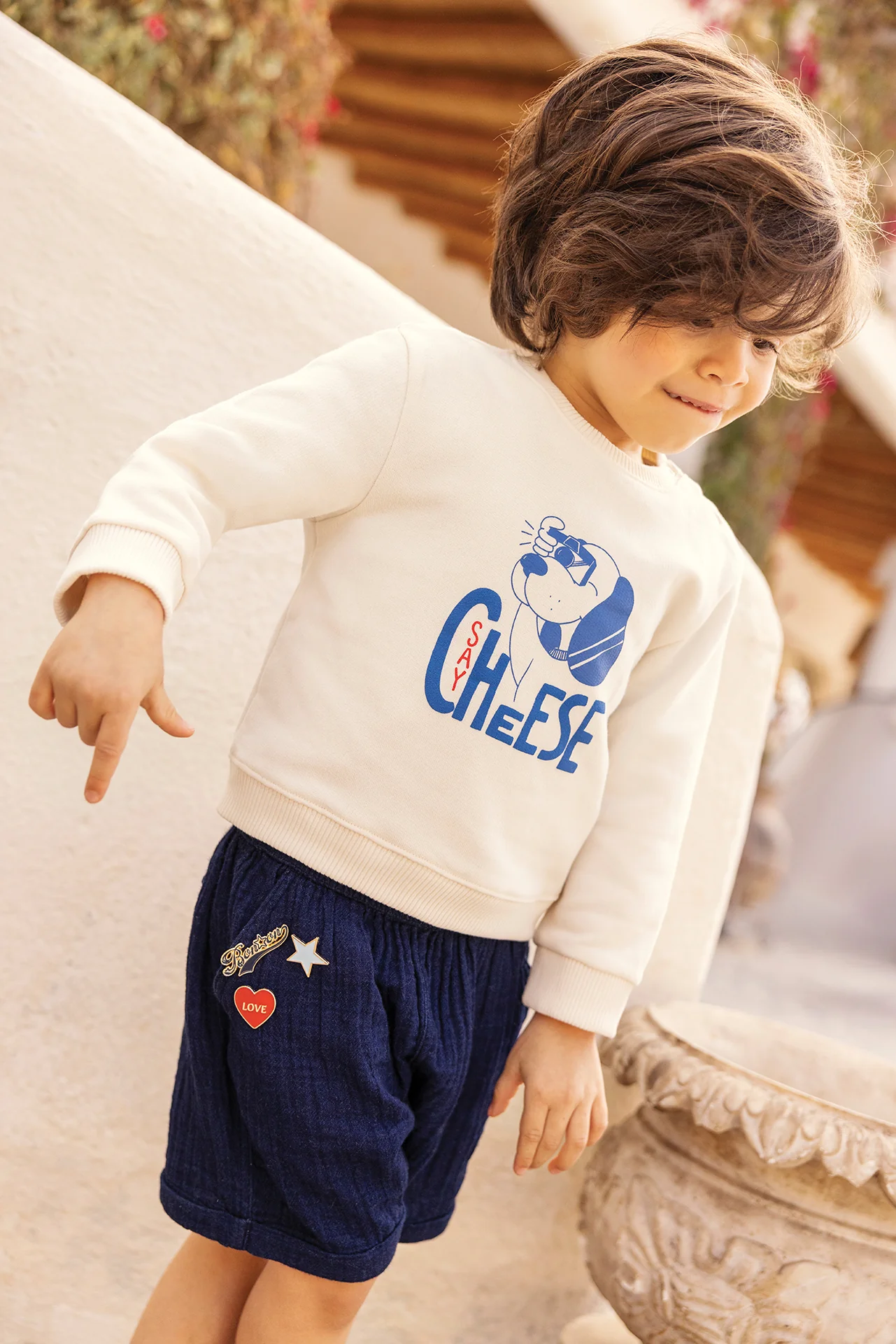 Sweat - Smily Saycheese Ecru Bonton - Image 3