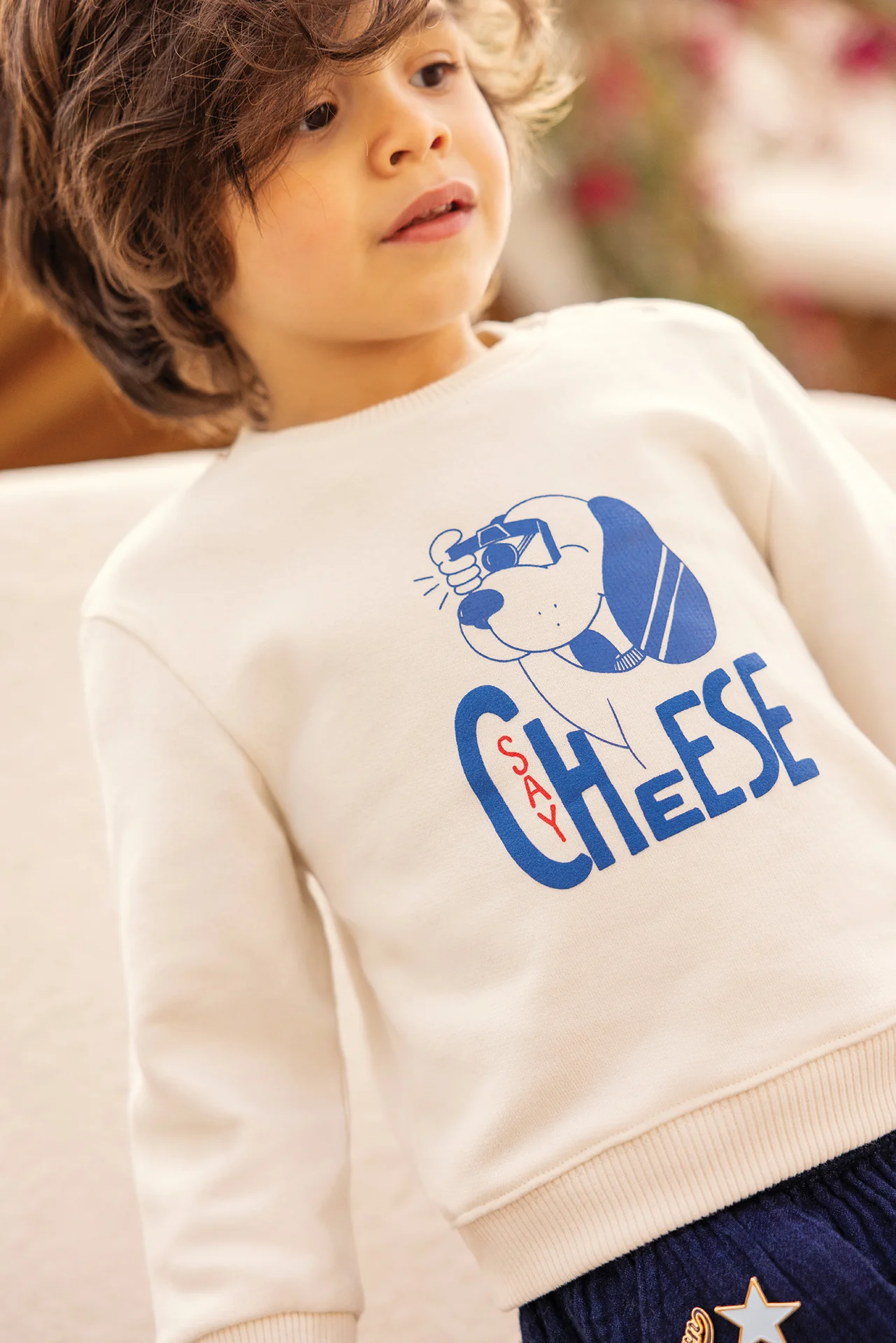 Sweat - Smily Saycheese Ecru Bonton - Image 4