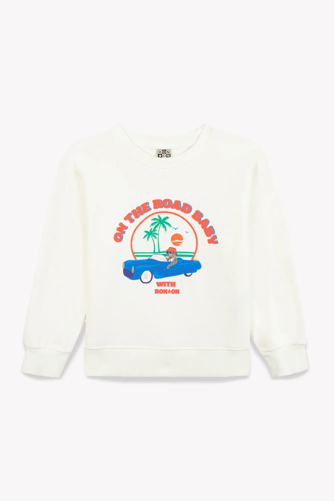 Sweat - Smile Ontheroad Ecru Bonton - Image 4