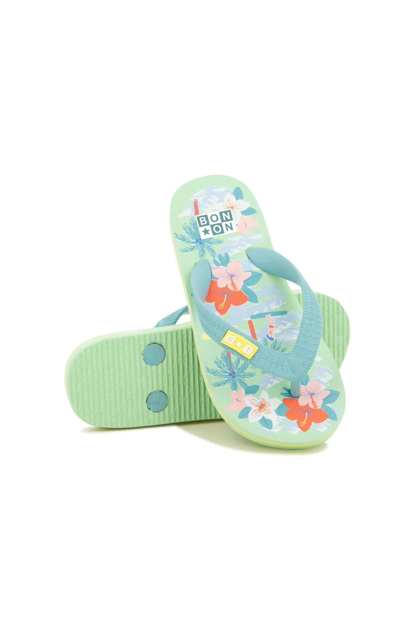 Sandales - Flip Flop Paf Vert Blanchi