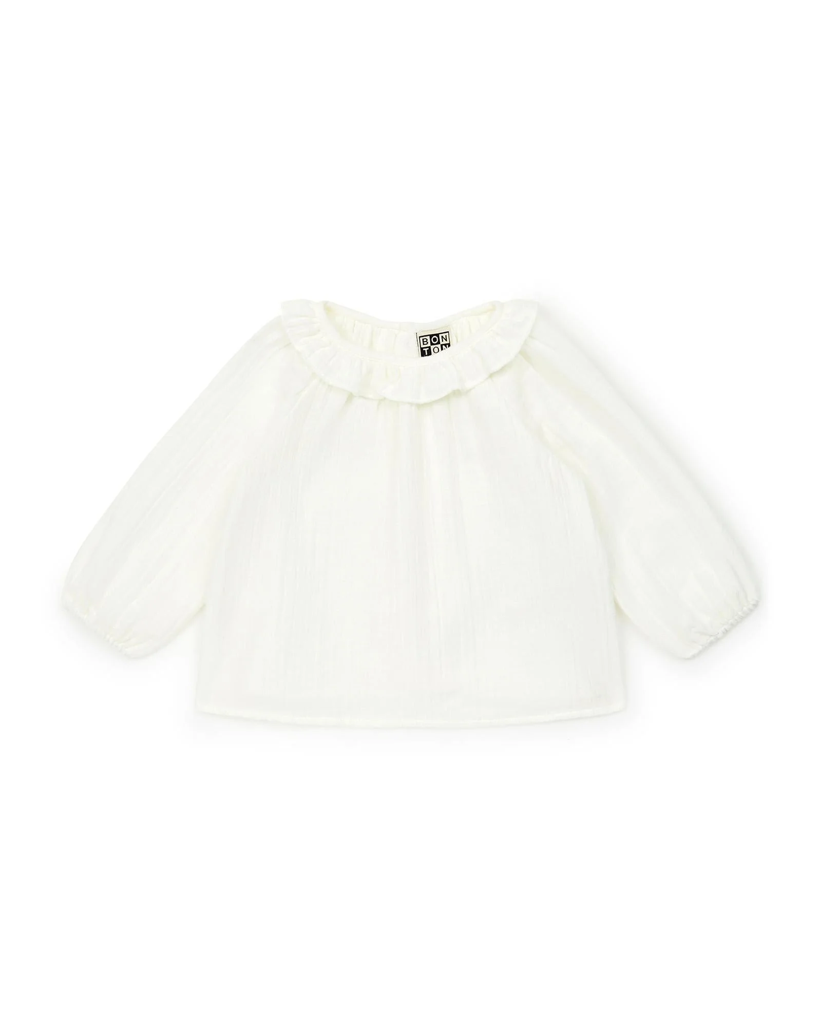 Blouse - Mamour beige coton biologique - Image 2