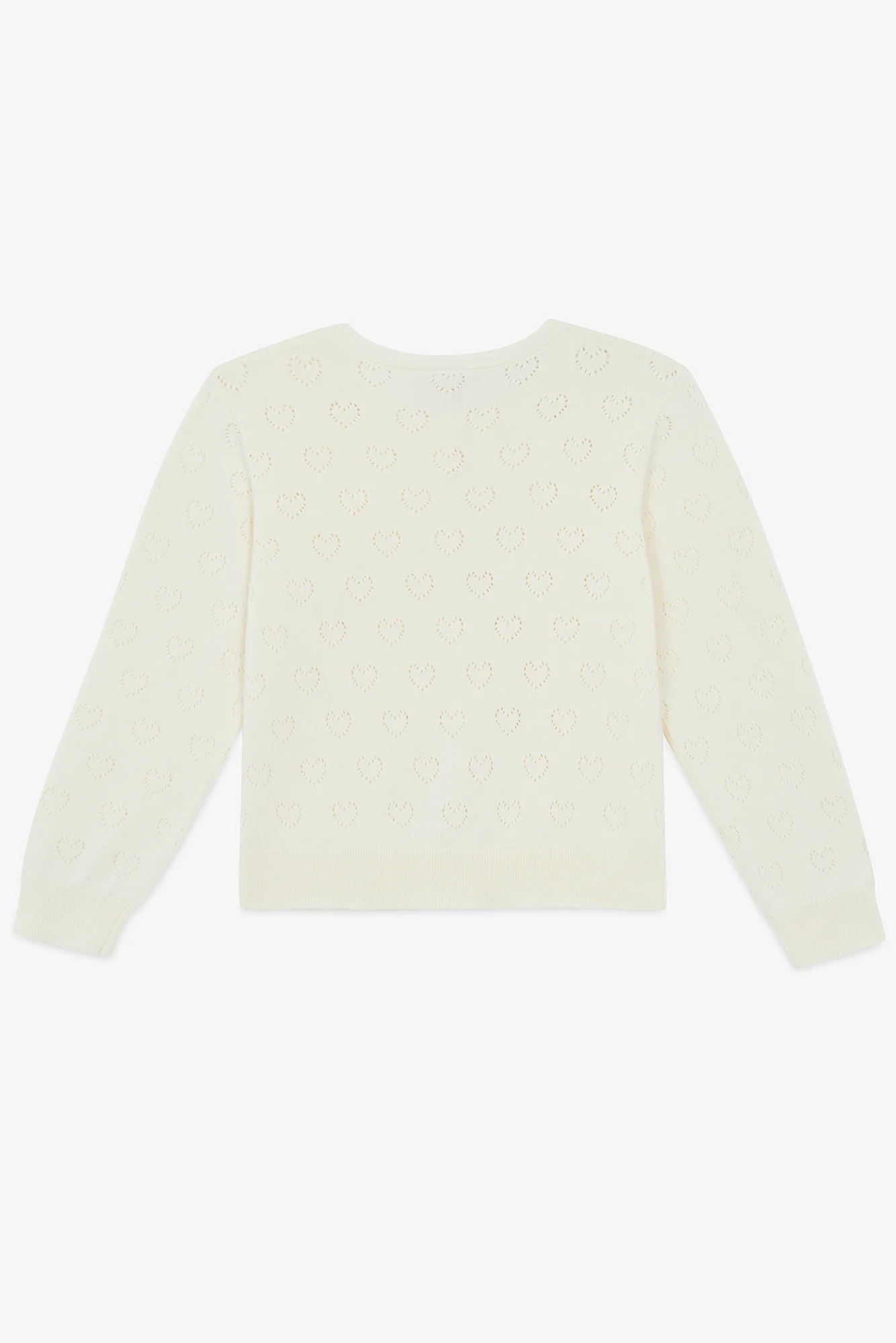 Cardigan - Lilou écru bonton ajouré - Image 3