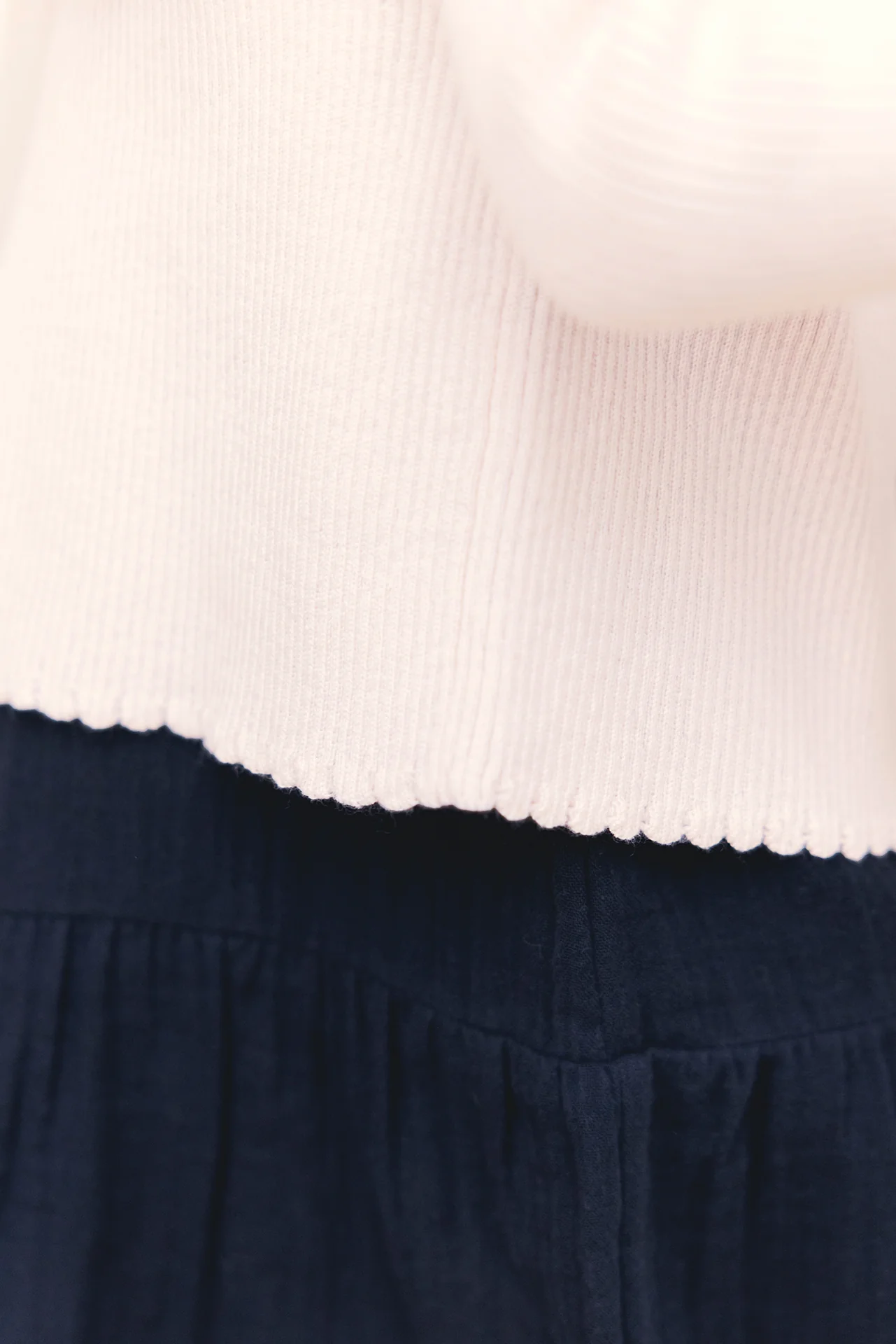 Cardigan - Lotta rose parfait en tricot côtelé - Image 2