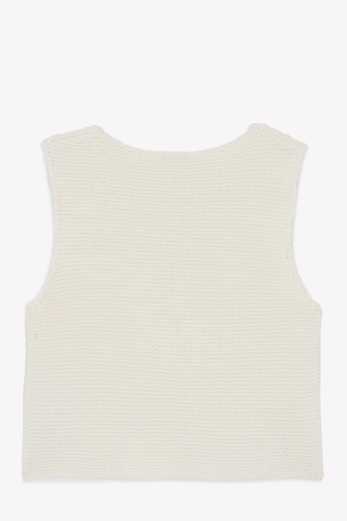 Gilet - Léon écru bonton - Image 3