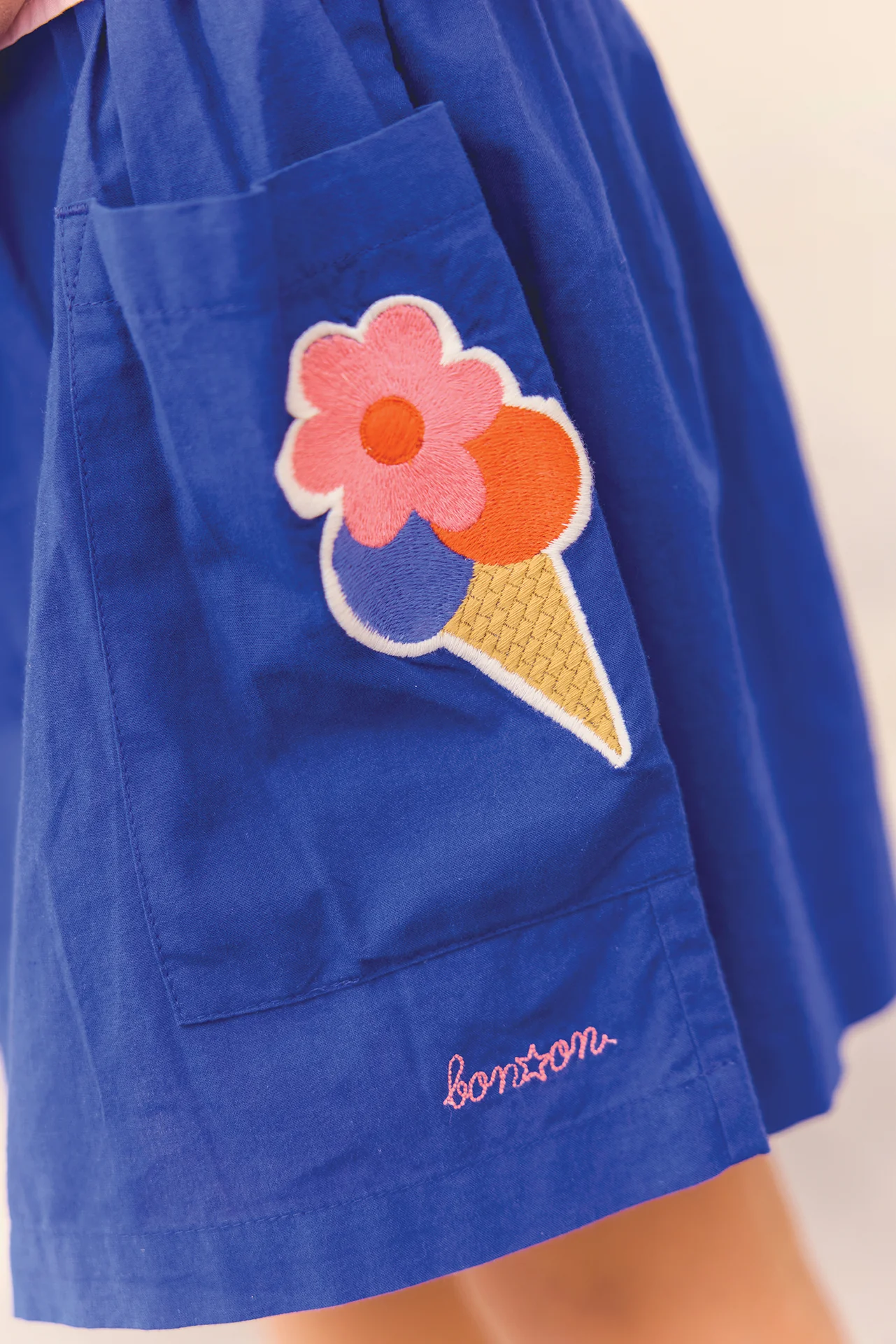 Jupe - Ruche bleu fou - Image 4