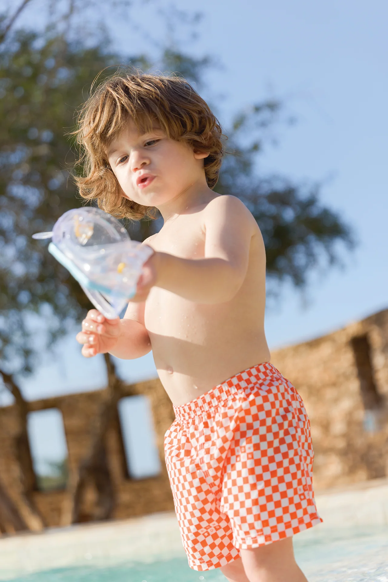 Maillot de bain - Short l'océan  orange juice - Image 2