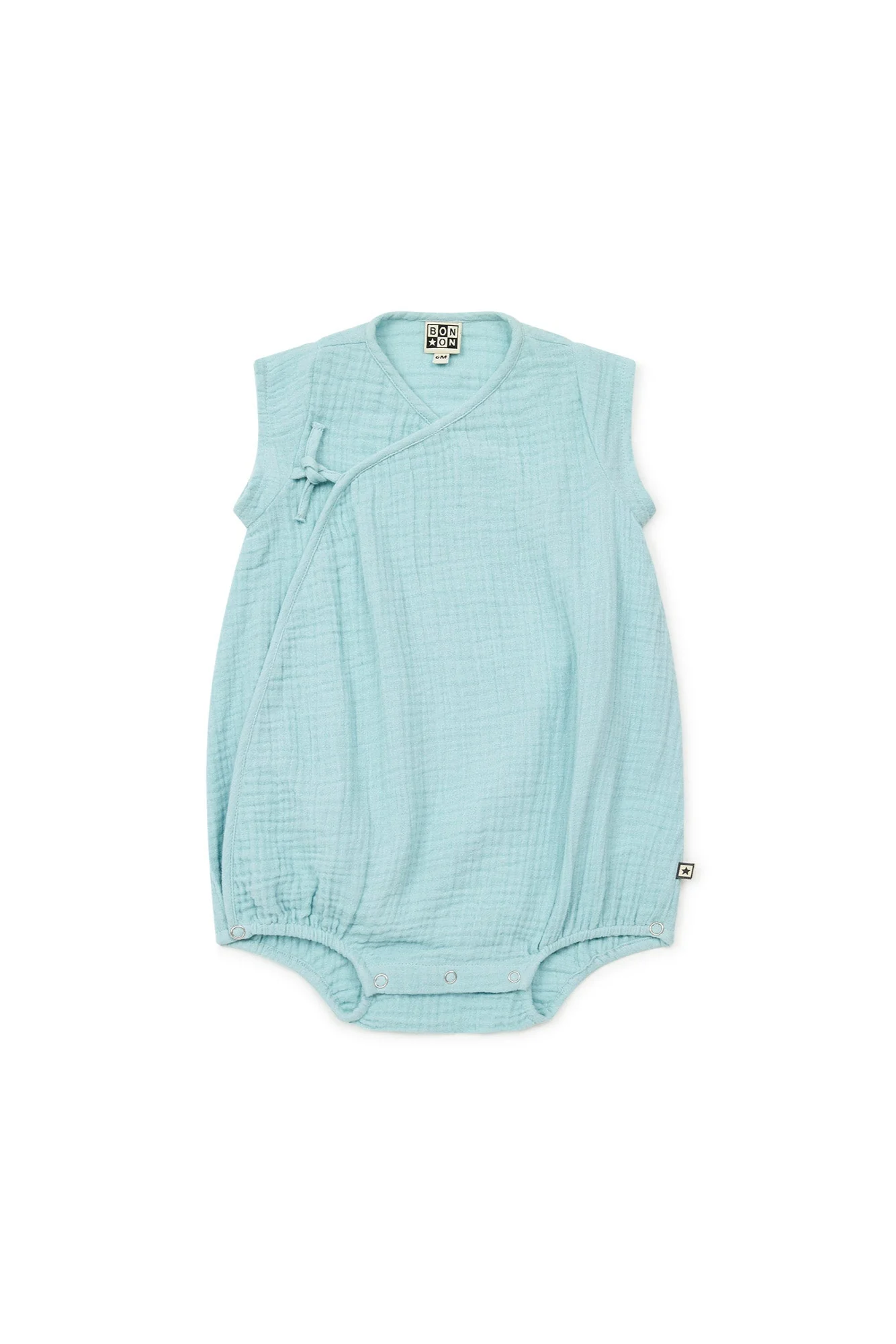 Combinaison - Igloo bleue Bébé gaze de coton biologique