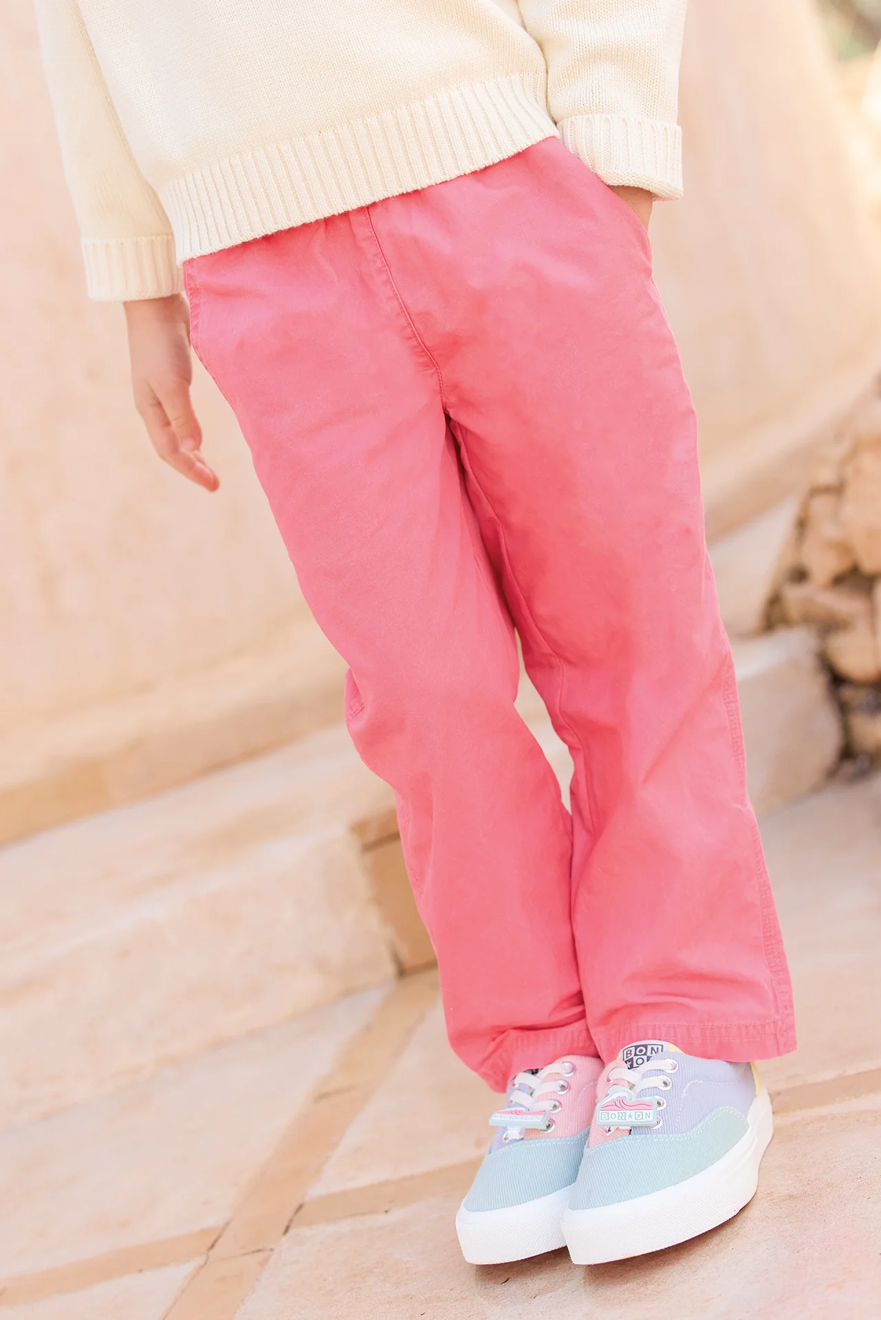 Pantalon - Léone rose charmant - Image 2