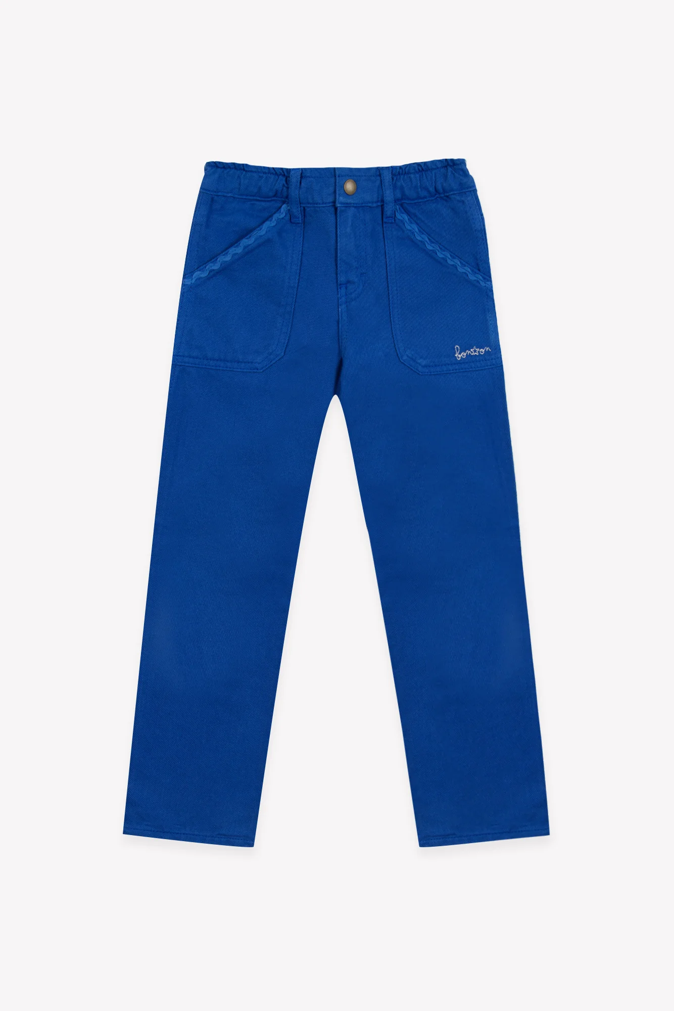Pantalon - Lino bleu fou - Image 4