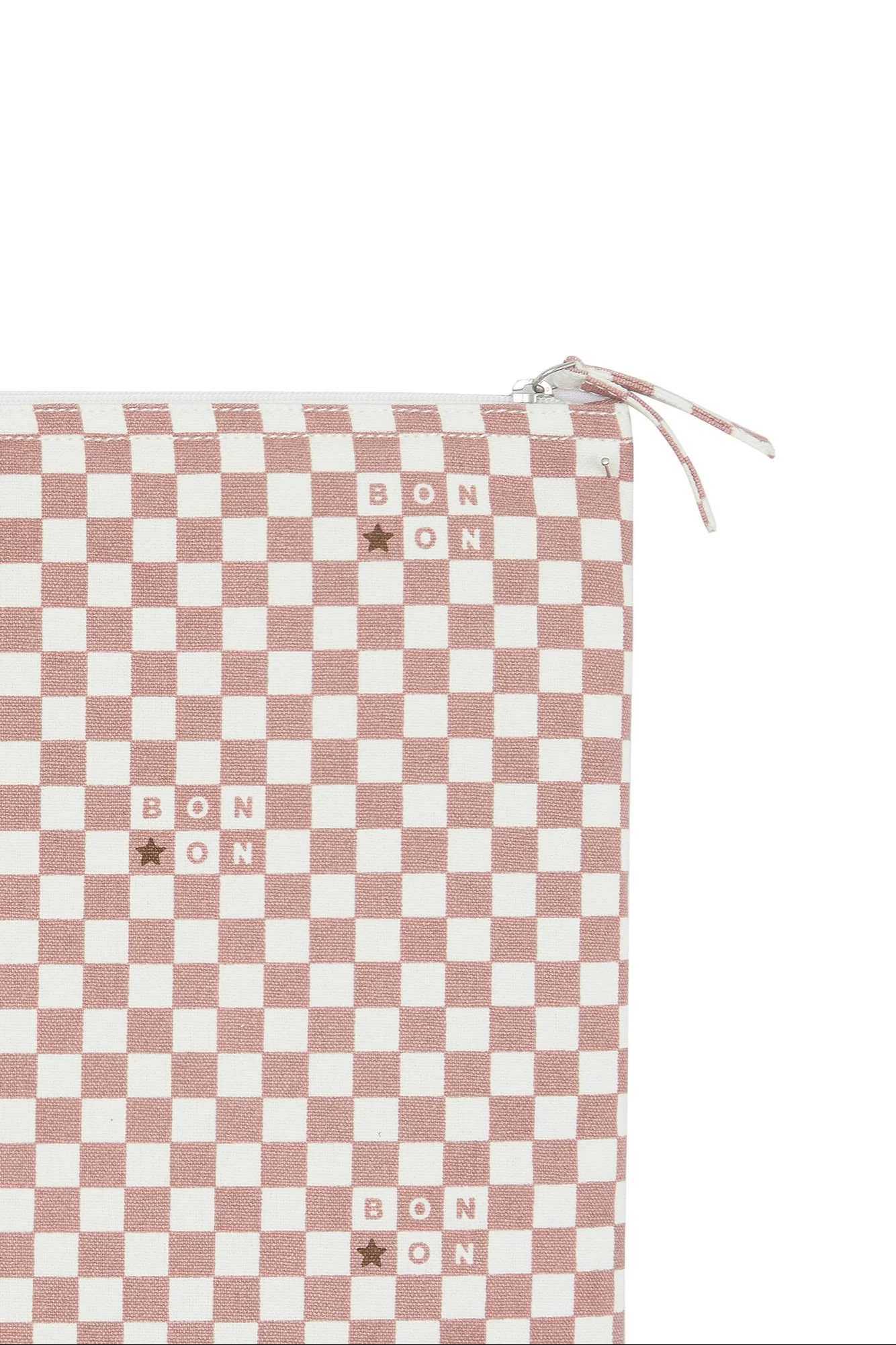 Pochette ordinateur - Sacha damier rose - Image 3