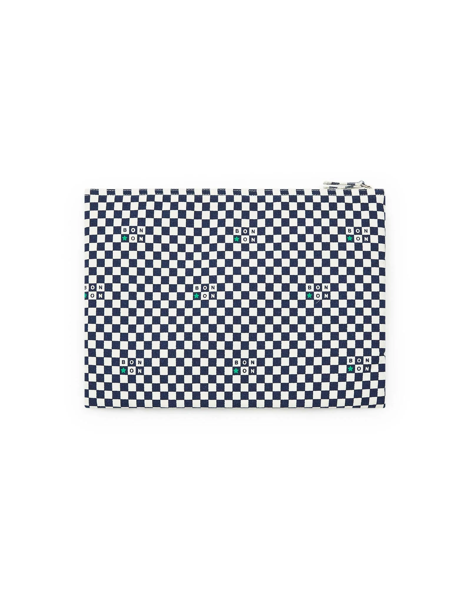 Pochette ordinateur - Sacha damier bleu - Image 2