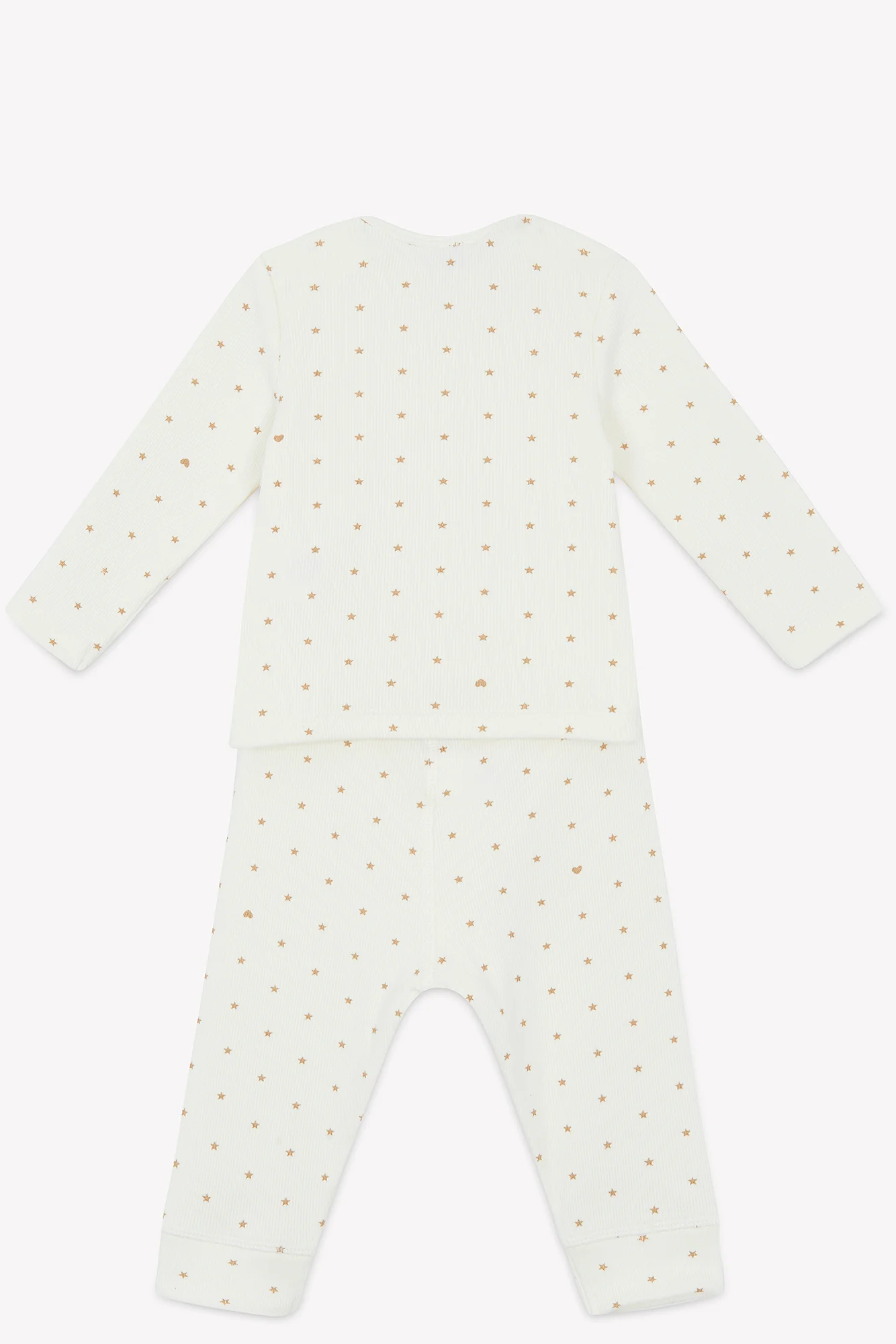 Pyjama 2 pièces - Ecru bonton étoiles - Image 7