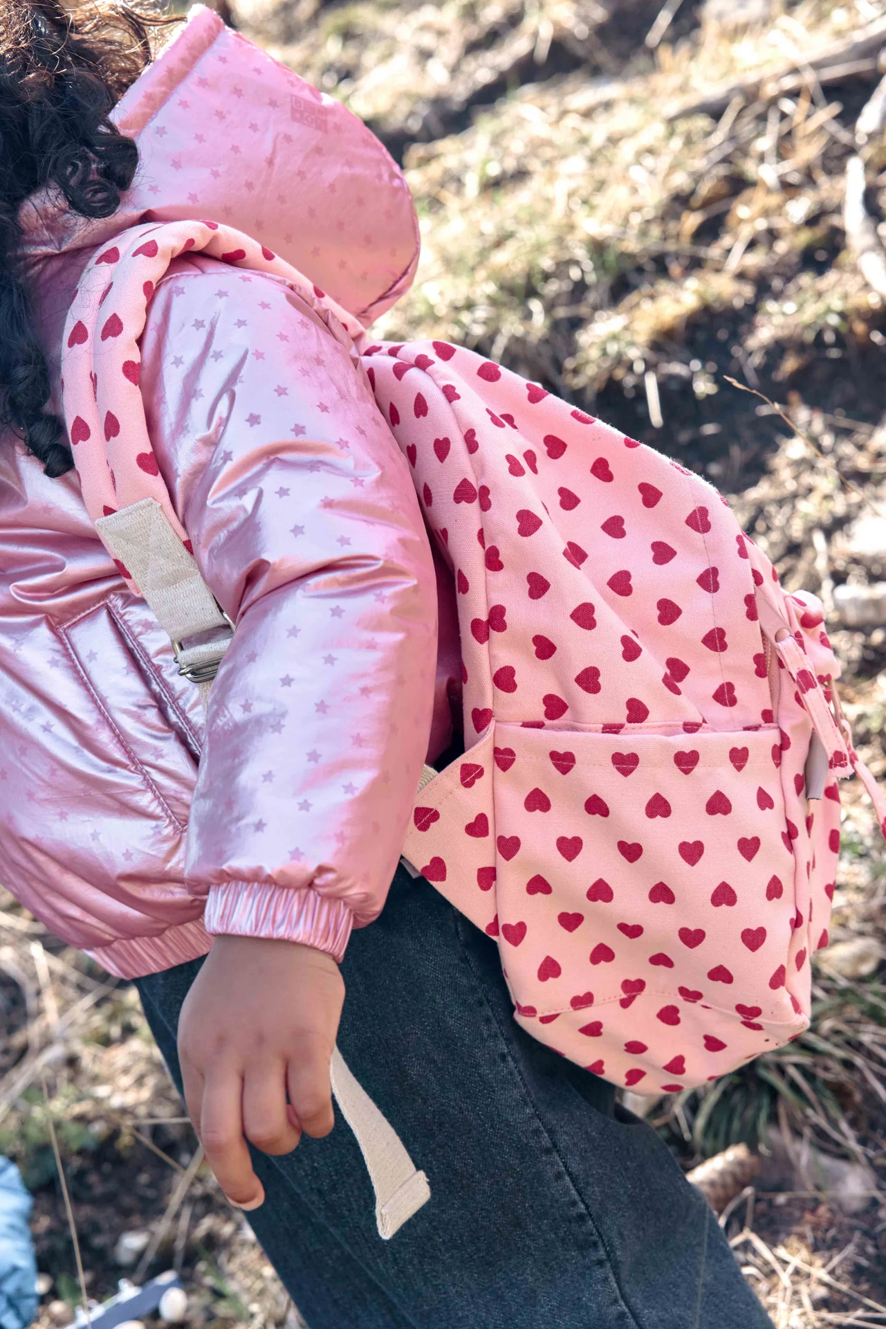 Sac à dos - Cœurs rose