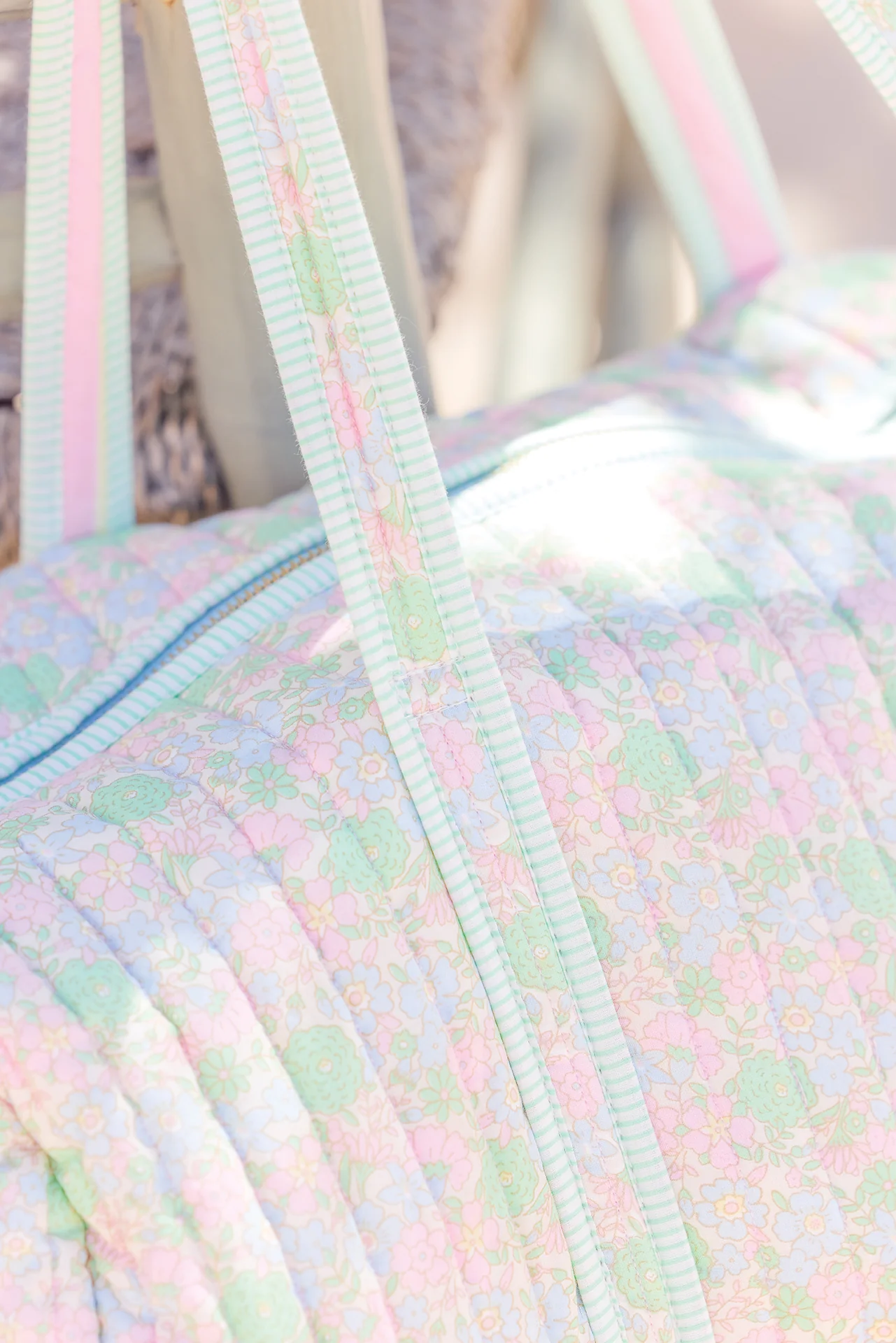 Sac de weekend - Vintage flower - Image 3