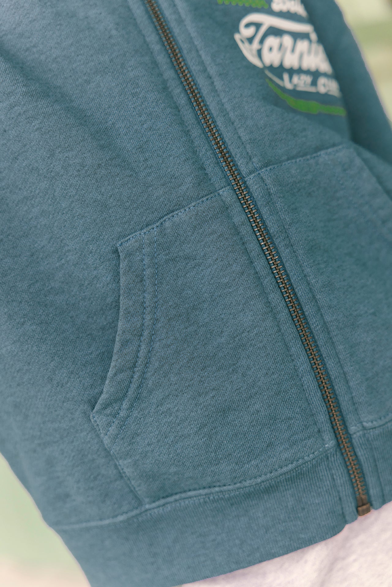Sweat - Lu bleu méditerannée imprimé "Dolce Farniente" - Image 4