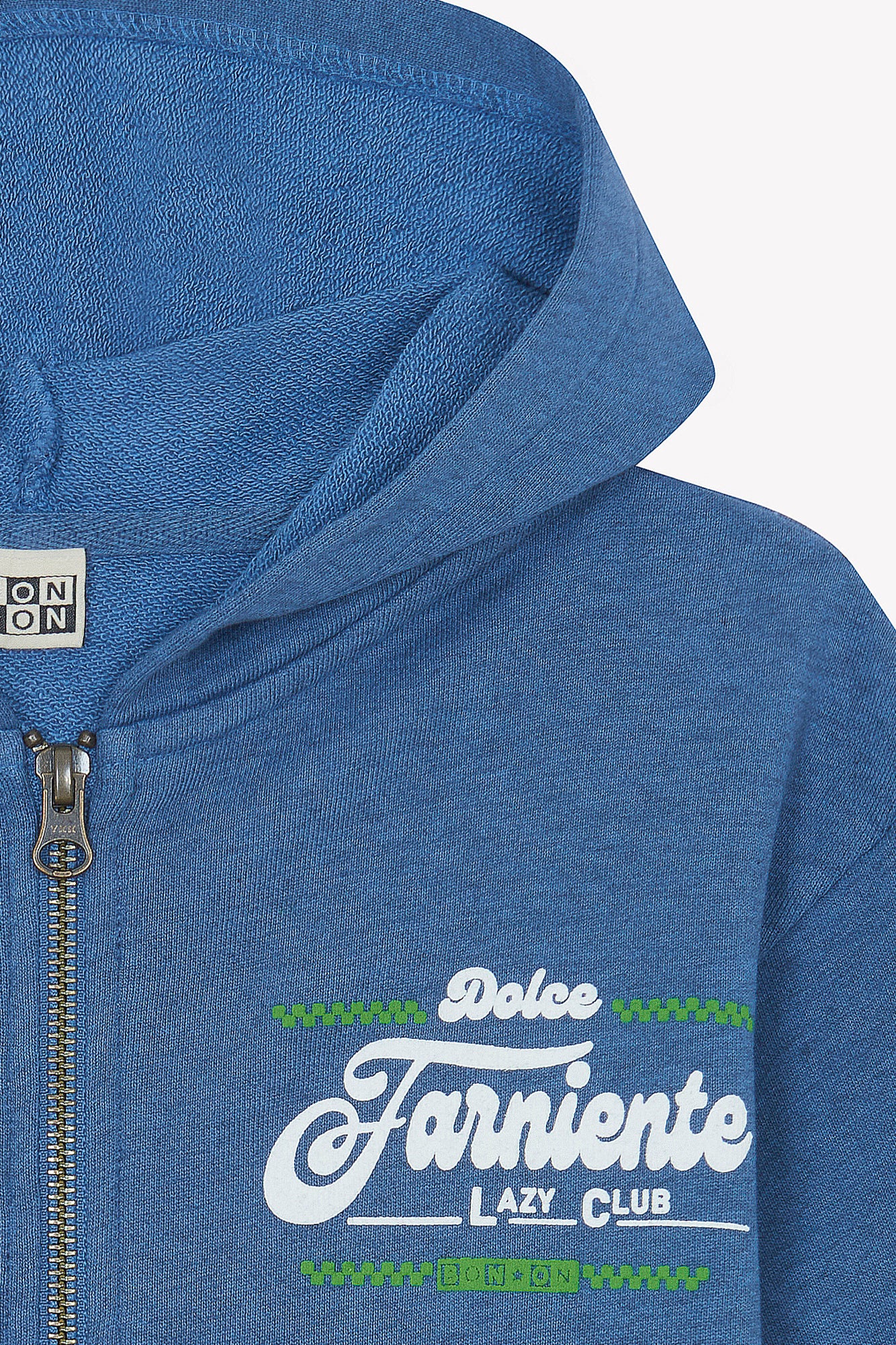 Sweat - Lu bleu méditerannée imprimé "Dolce Farniente" - Image 7