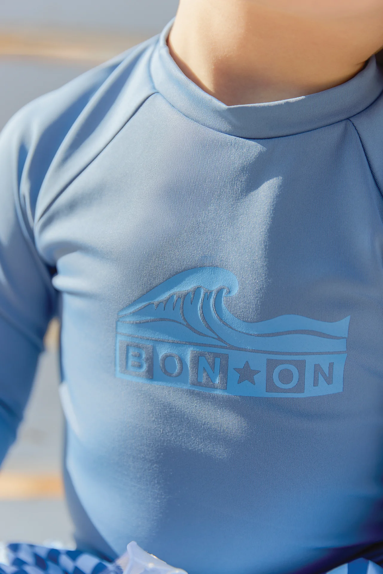 Maillot de bain - T-shirt leash bleu méditerranée - Image 2