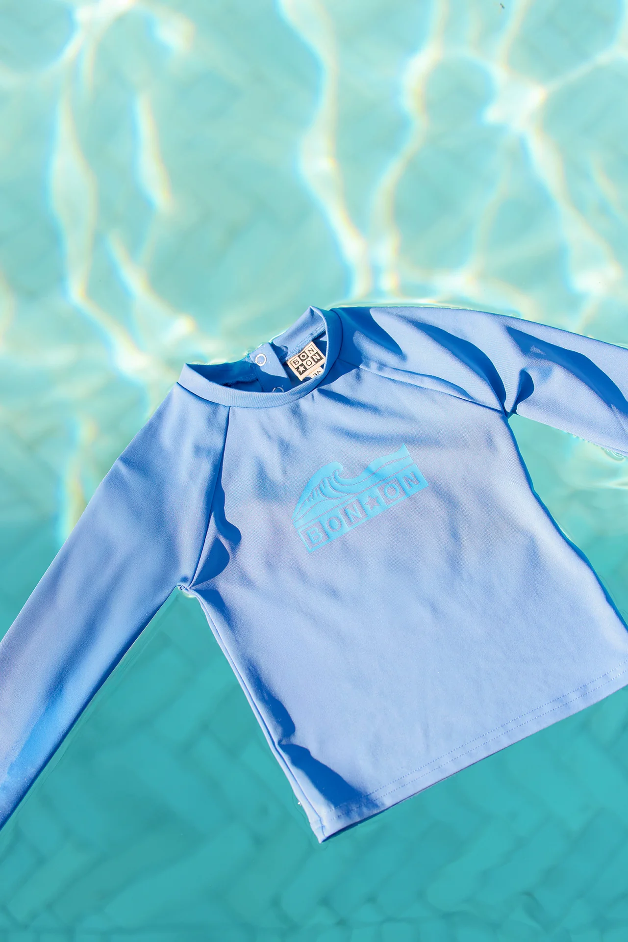 Maillot de bain - T-shirt leash bleu méditerranée - Image 4