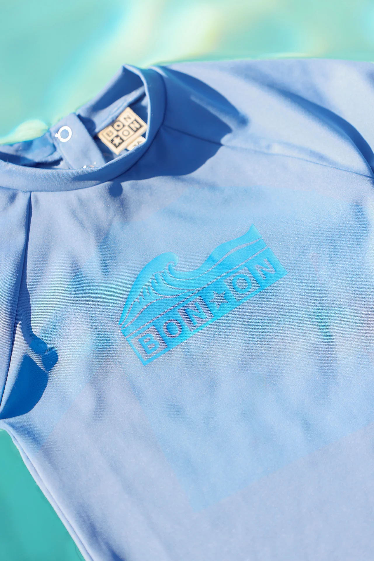 Maillot de bain - T-shirt leash bleu méditerranée - Image 5