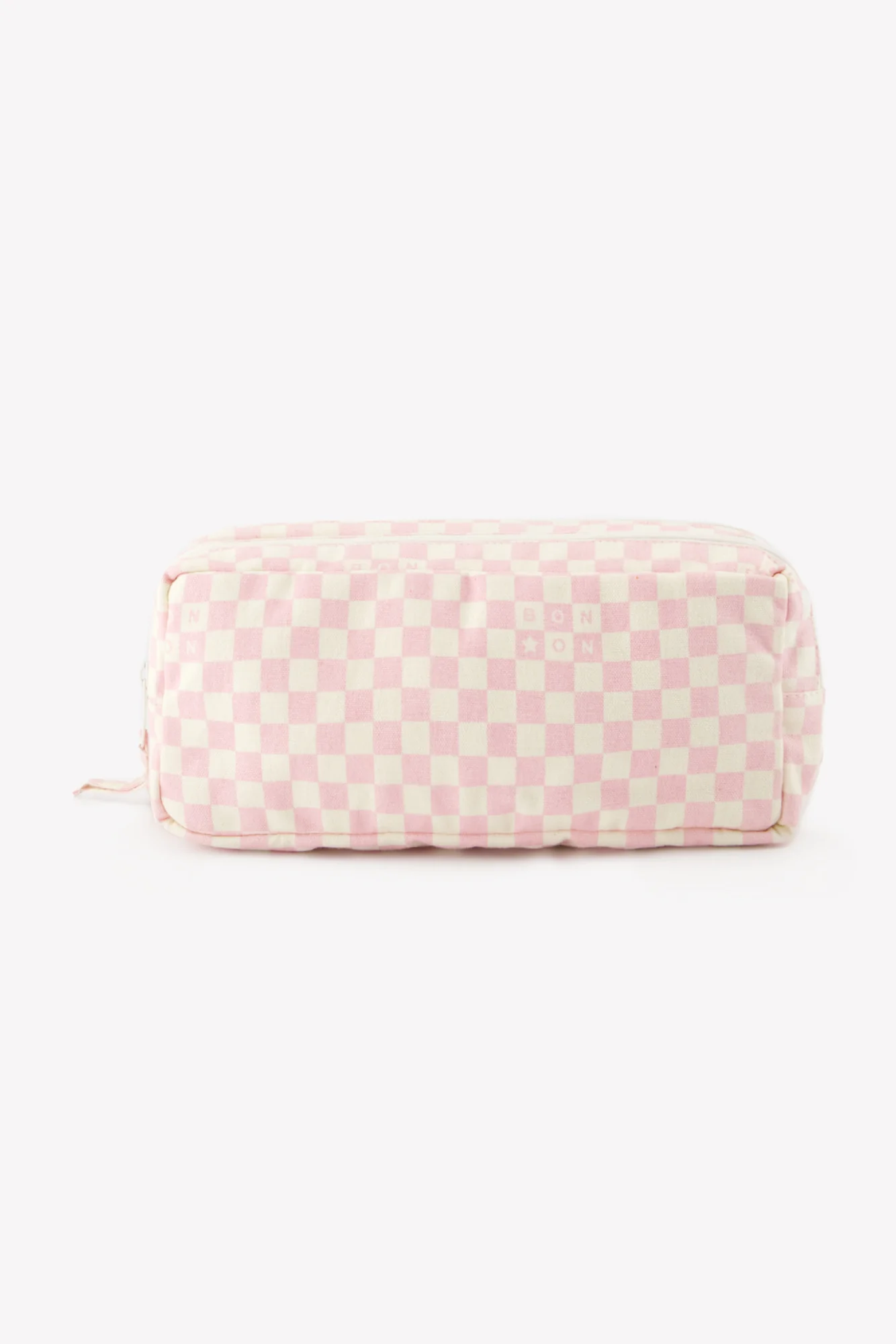 Trousse - Damier rose clair - Image 4